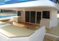 custom made model of 80ft catamaran yacht